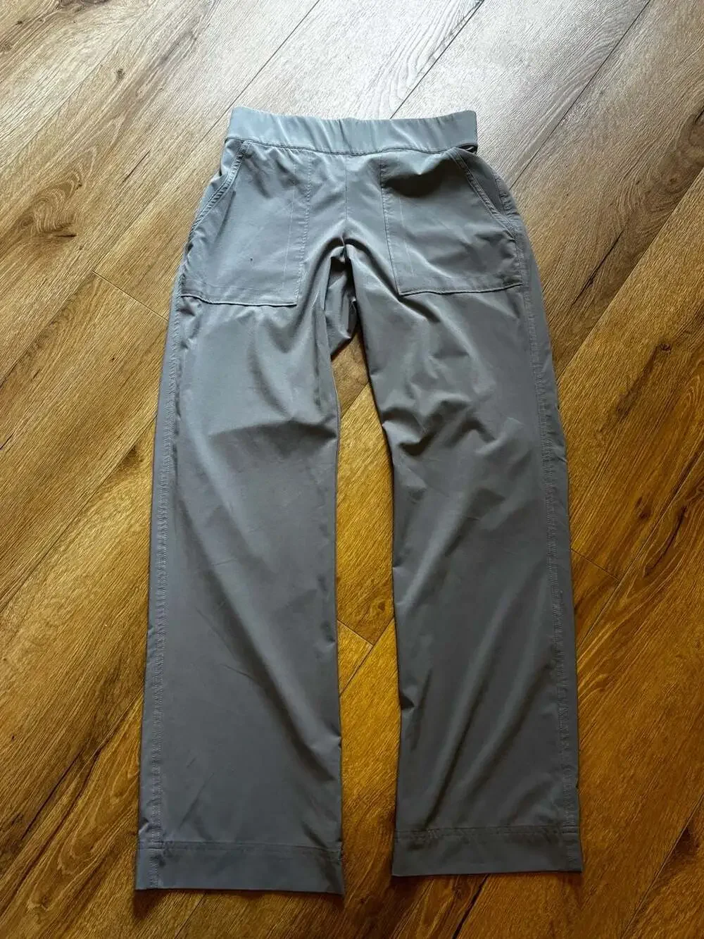 Athleta Women's Size 0 Gray Pull-On Wide Leg Pants - Picture 1 of 6